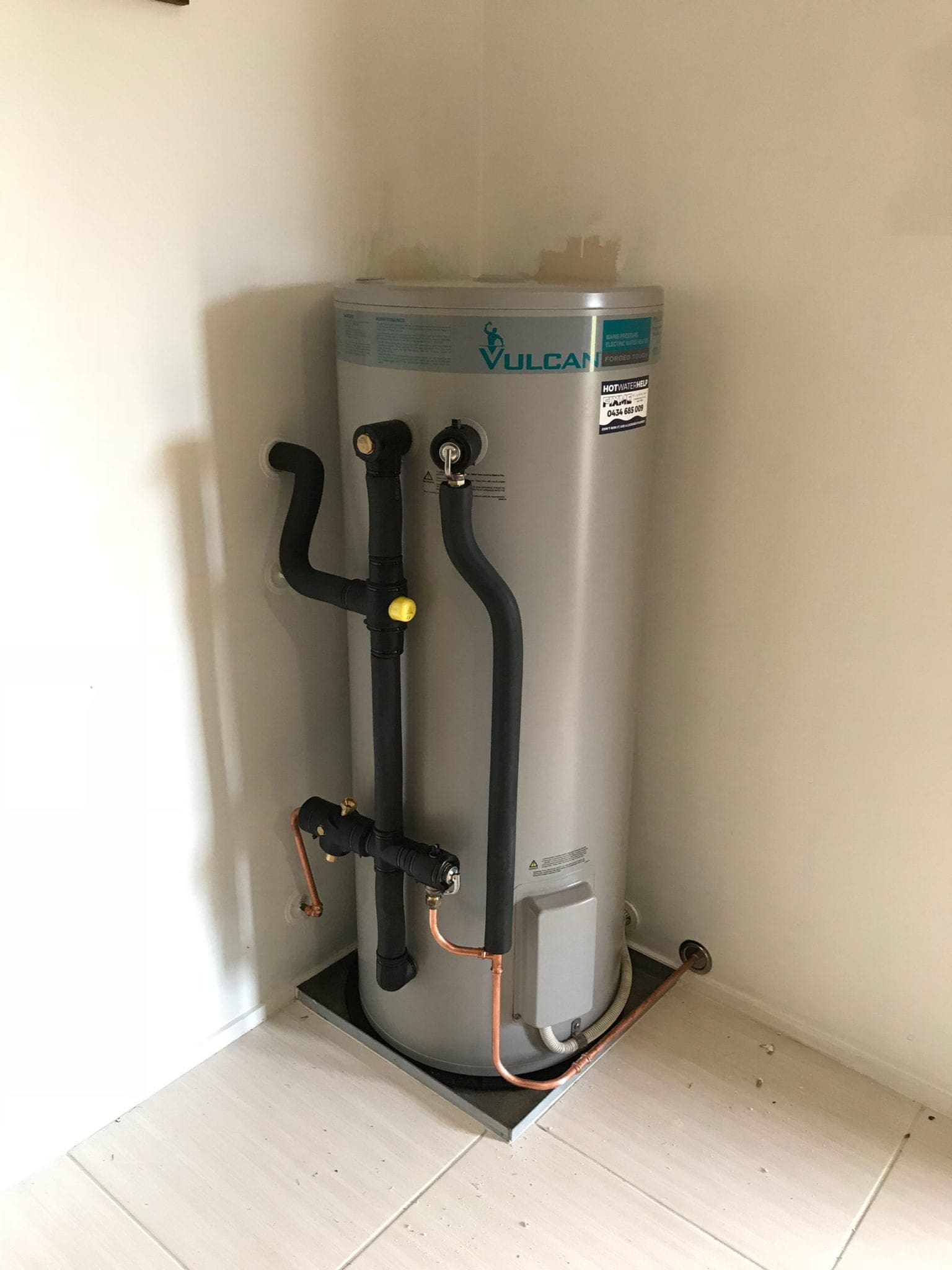 hot water system installation