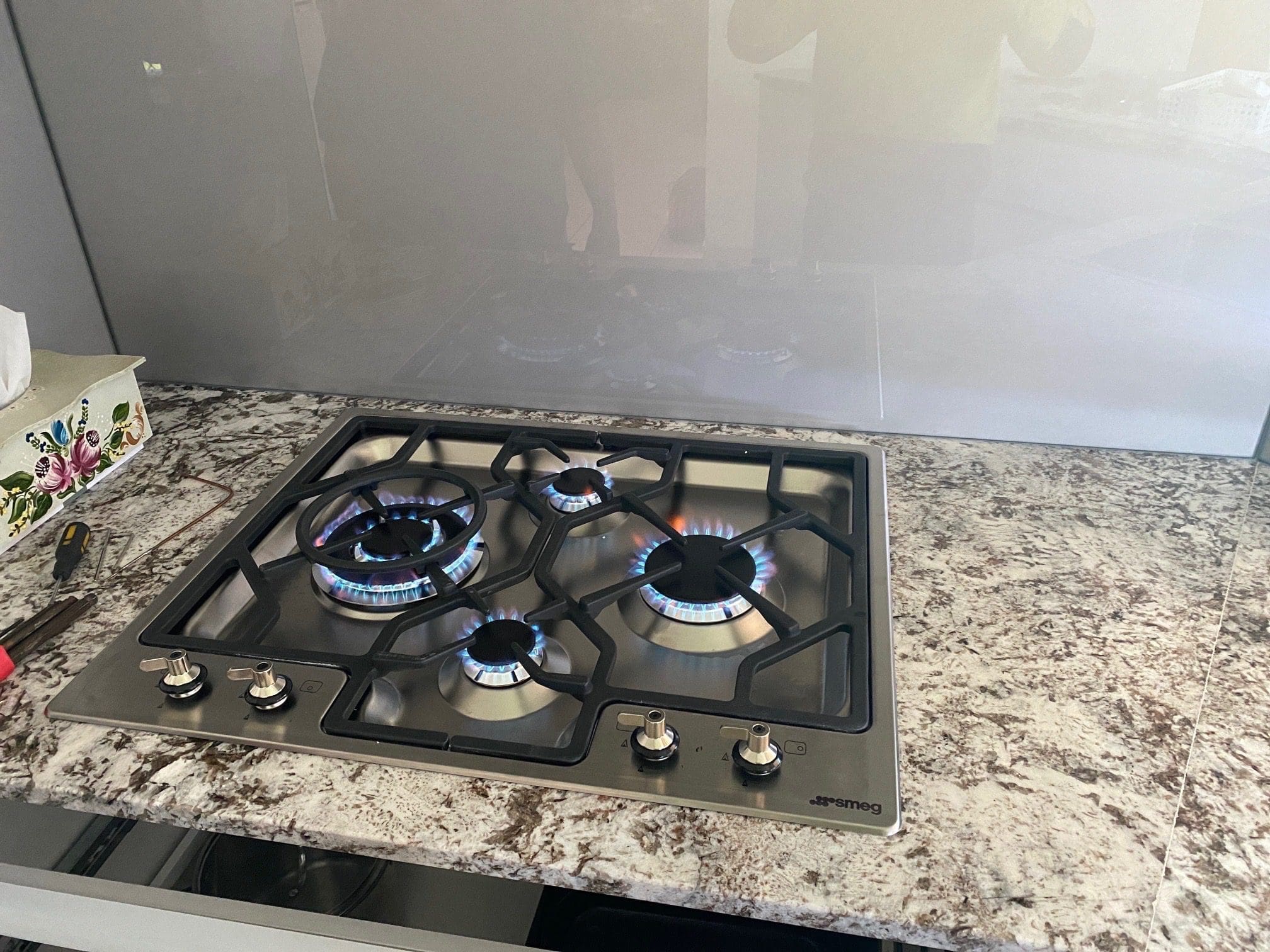 Gas oven cooktop