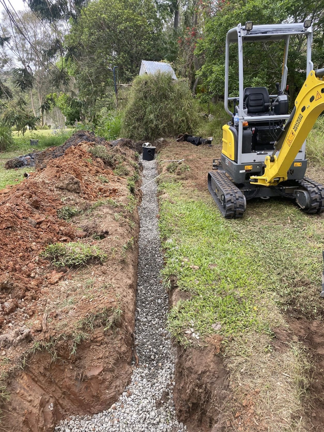 Underground Water Leak garden drainage Brisbane